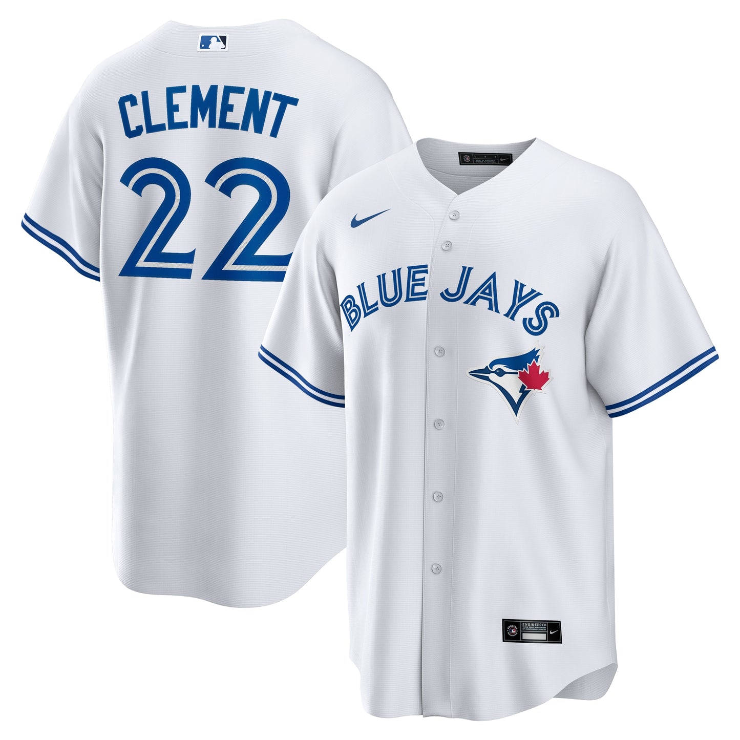 Men's Toronto Blue Jays Ernie Clement White Home Jersey