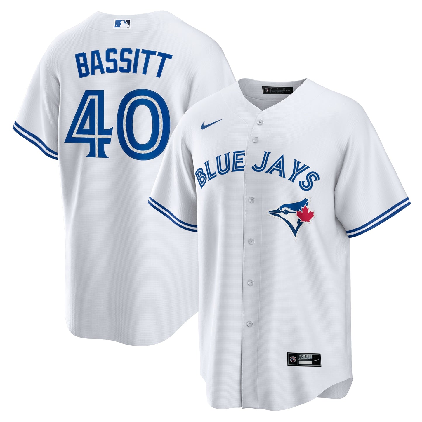 Men's Toronto Blue Jays Chris Bassitt White Home Jersey