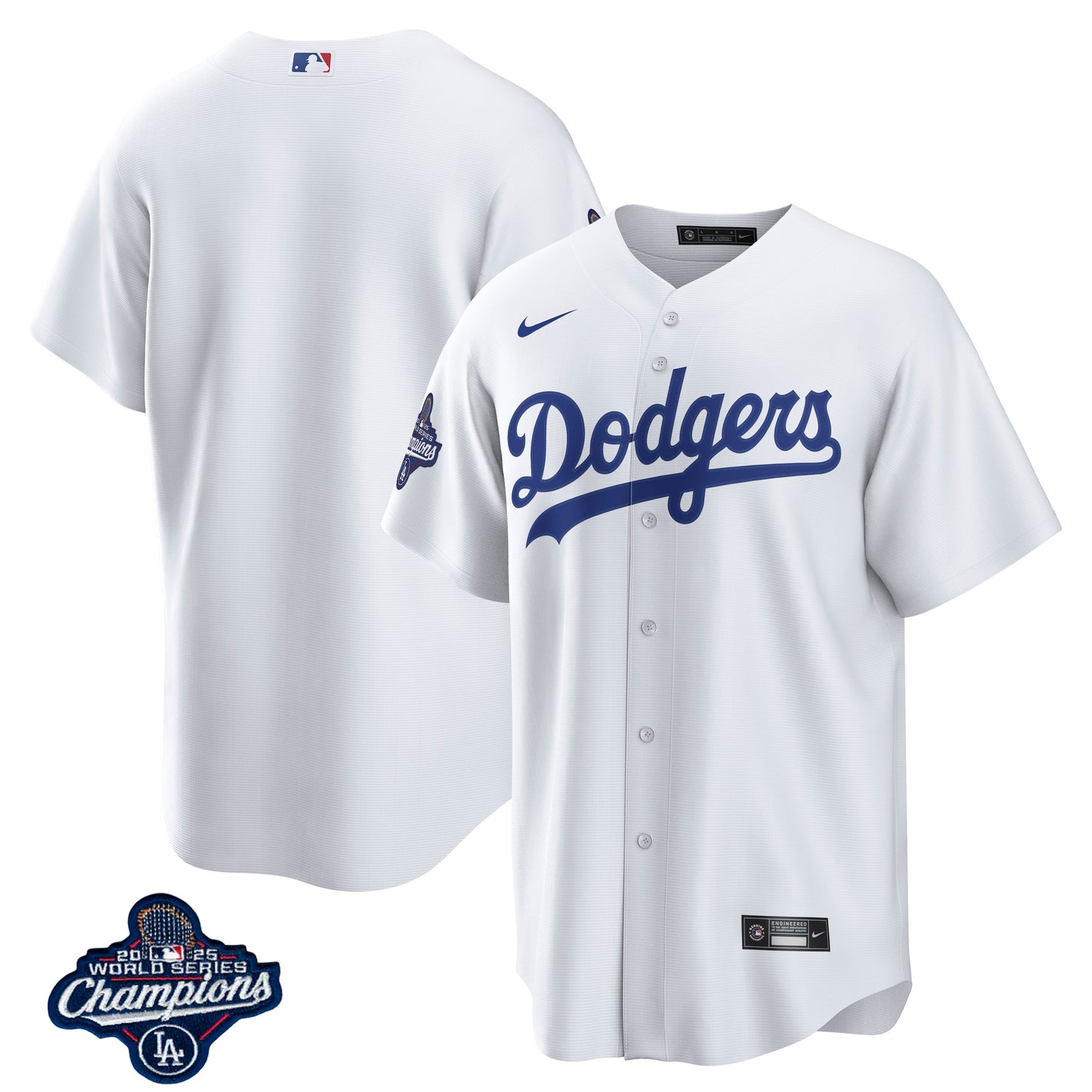 Los Angeles Dodgers Home 2025 World Series Champions Jersey Men's