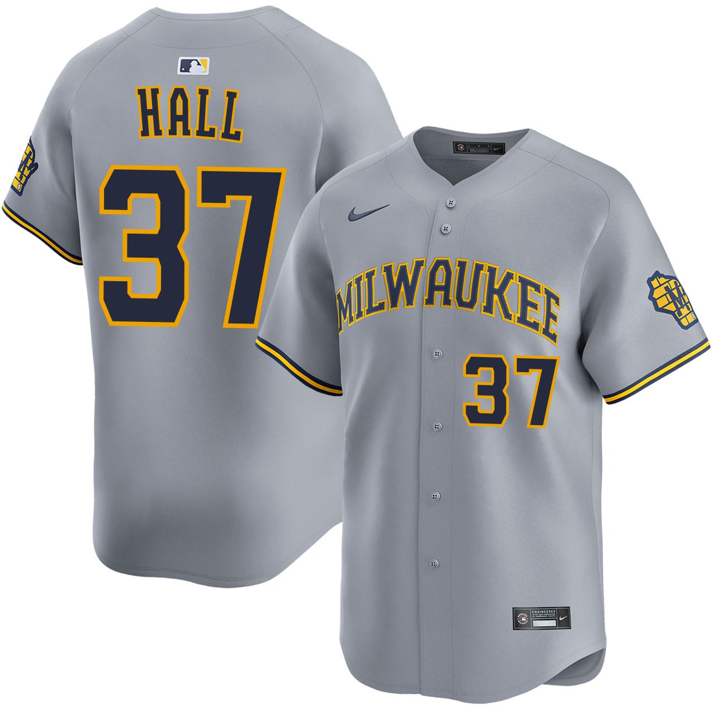 DL Hall Milwaukee Brewers Player Limited Jersey - Men's