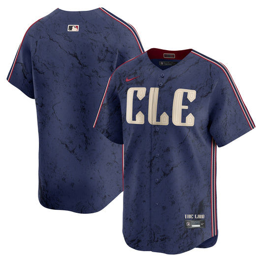 Men's Cleveland Guardians Navy City Connect Player Jersey