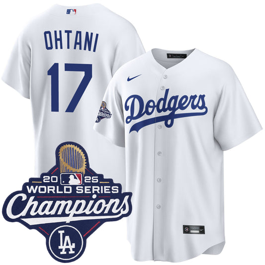 YOUTH Shohei Ohtani Los Angeles Dodgers Home 2025 World Series Champions Jersey