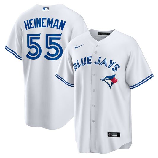 Men's Toronto Blue Jays Tyler Heineman White Home Jersey