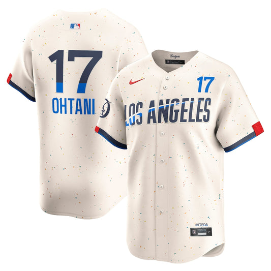 Men's Los Angeles Dodgers Shohei Ohtani Cream City Connect Player Jersey