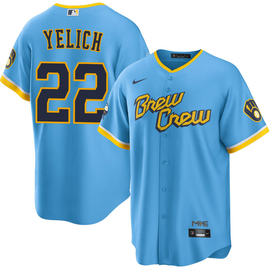 Christian Yelich Milwaukee Brewers City Connect Jersey - Men's