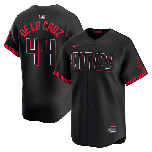 Men's Cincinnati Reds Elly De La Cruz Black City Connect Player Jersey
