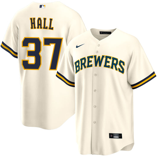 DL Hall Milwaukee Brewers Player Jersey - Men's