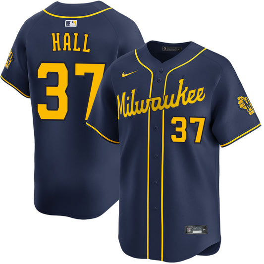 DL Hall Milwaukee Brewers Player Limited Jersey - Men's