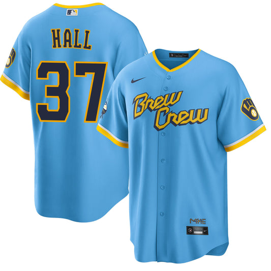 DL Hall Milwaukee Brewers City Connect Jersey - Men's