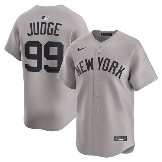 Men's New York Yankees Aaron Judge Gray Road Player Jersey