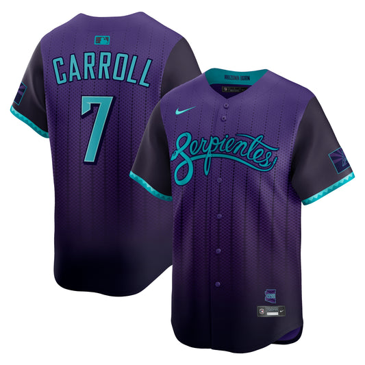 Men's Arizona Diamondbacks Corbin Carroll Purple 2025 City Connect Jersey