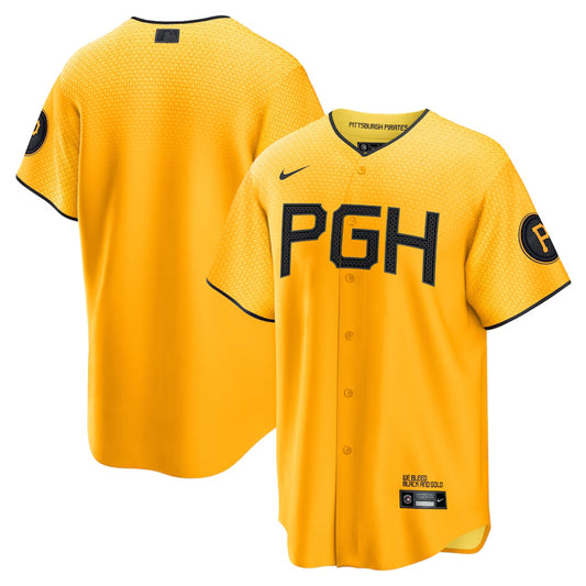 Men's Pittsburgh Pirates Gold City Connect Player Jersey